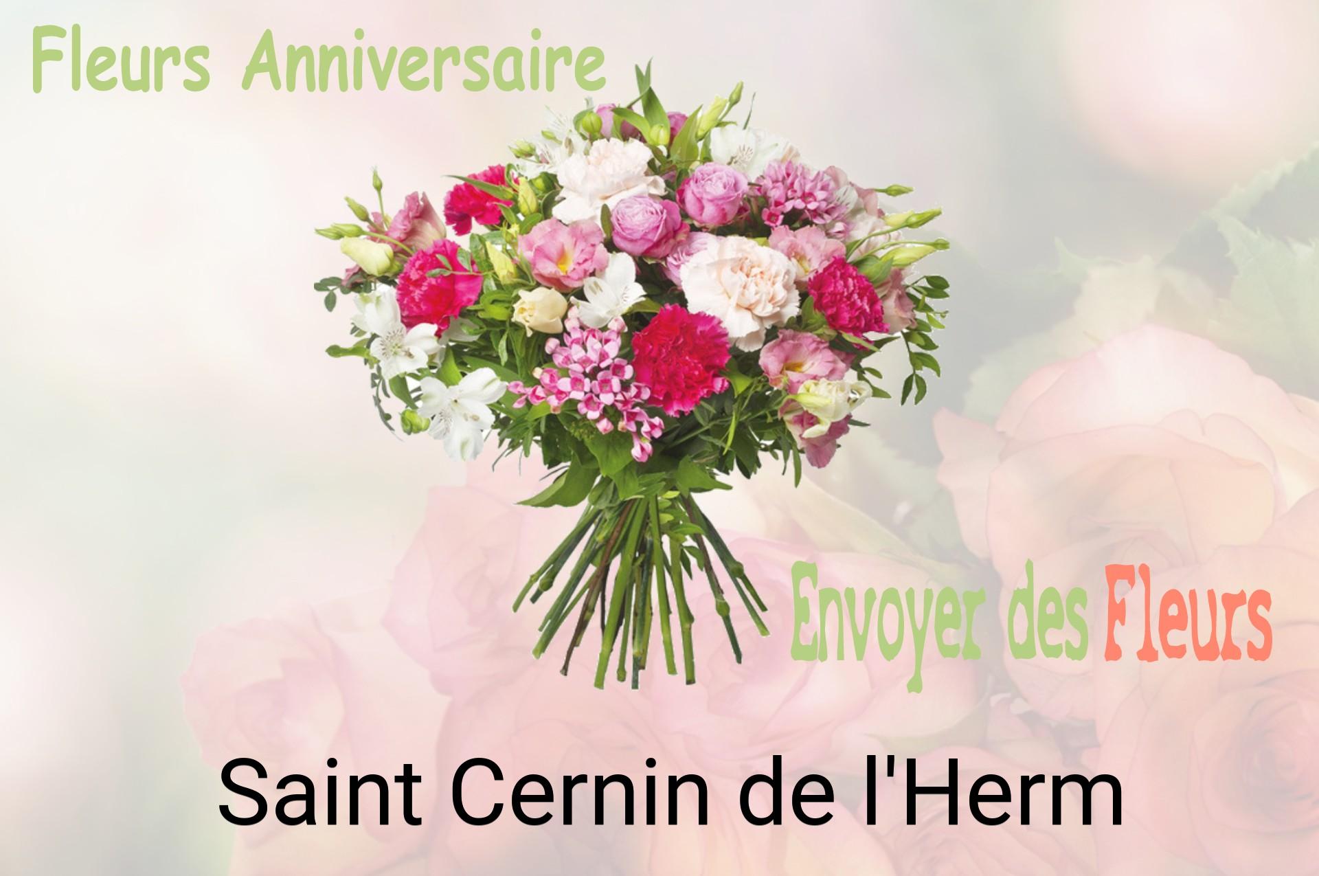 Bouquet de fleurs d’anniversaire livré à Saint-Cernin-de-l'Herm